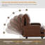 Abdirizak Faux Leather Accent Chair-453332517