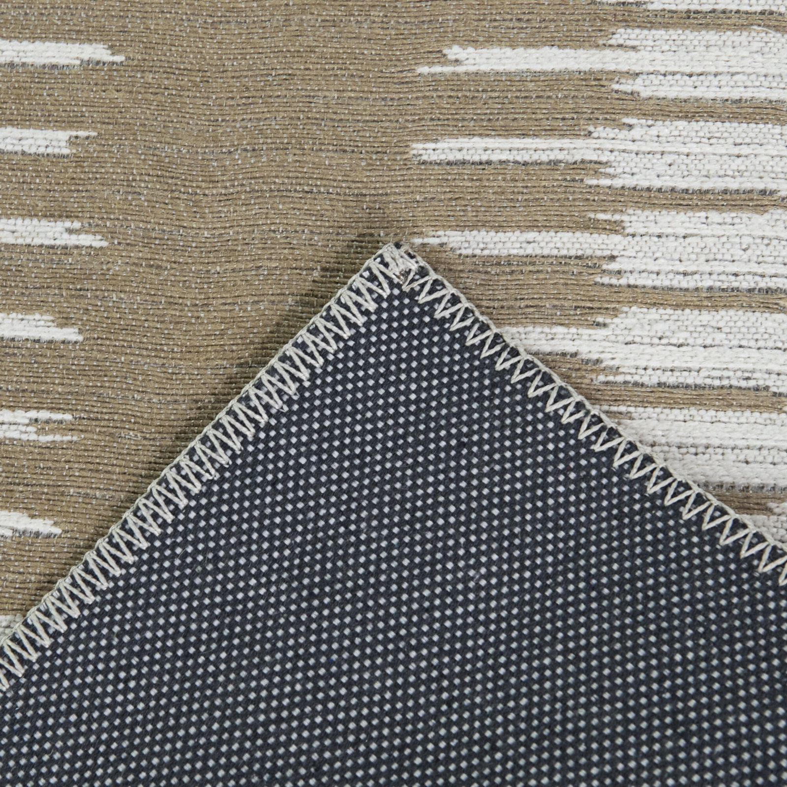 Niya Brown Striped Jute Rug, Rectangle 7'10" x 10'
