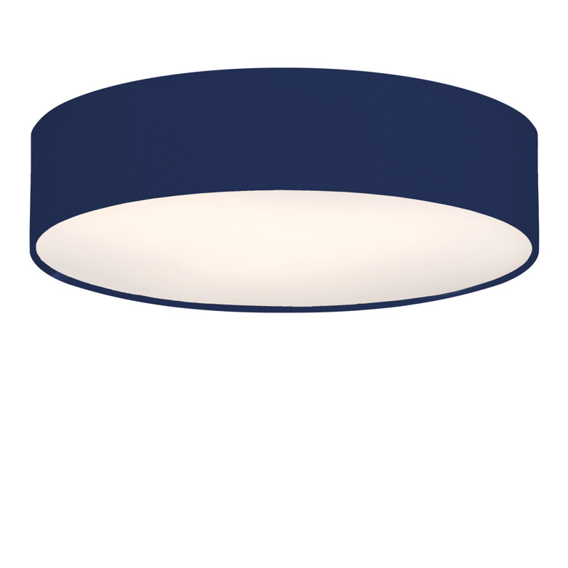 Parvin Flush Mount, 13cm H x 51cm W x 51cm D, Navy Blue