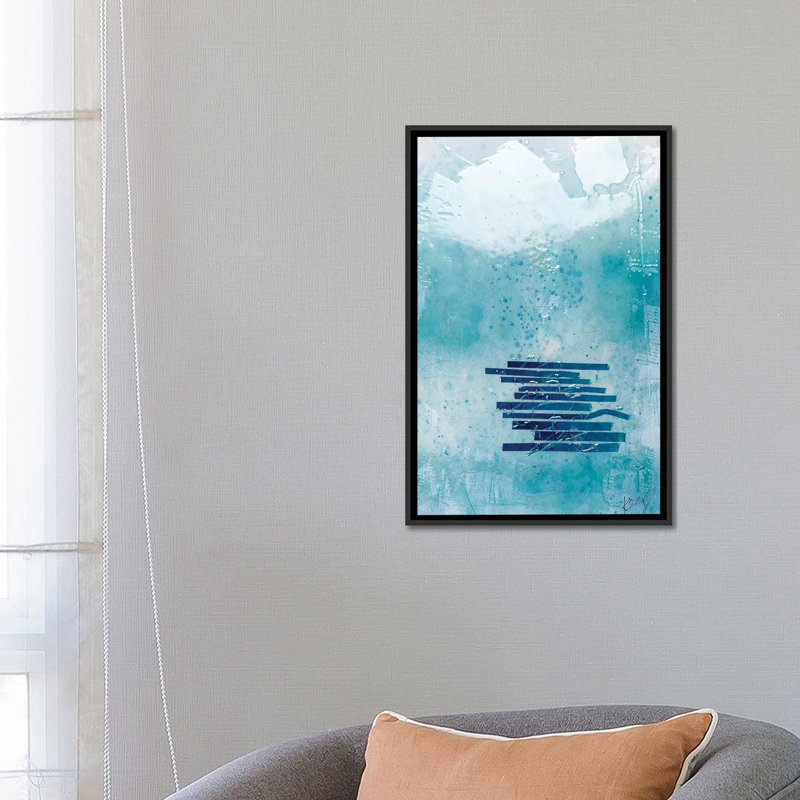« water » par kent youngstrom-reproduction d’art, Toile avec cadre noir, H 26 po x l 18 po x 1,5 po
