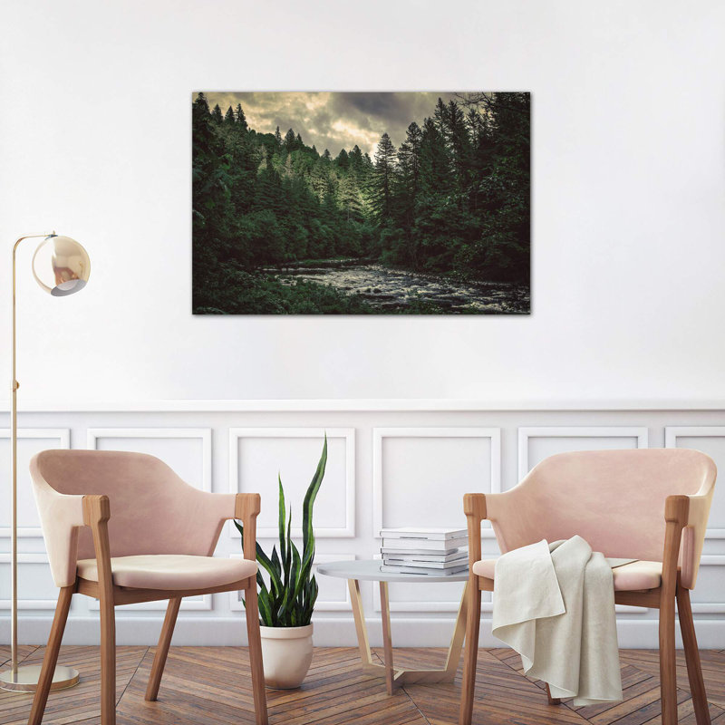Pacific Northwest River And Trees by Nature Magick - Wrapped Canvas Print, 101.6 cm H x 66.04 cm W x 1.91 cm D