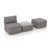 Coussin gris / cadre gris