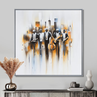 Abstrait Jazz Musisans In The Studio II - Music Jazz, art mural