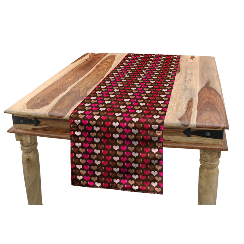 Geometric Valentine's Day Table Runner, 90" x 16"
