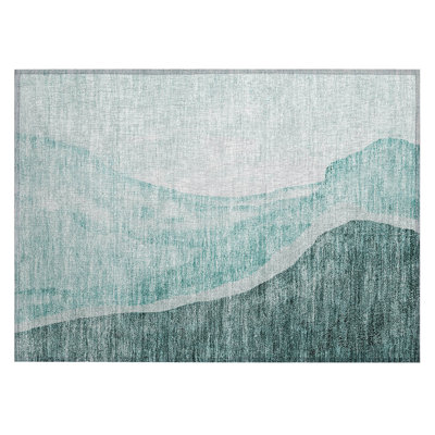 Cherisse Washable Abstract Indoor / Outdoor Rug