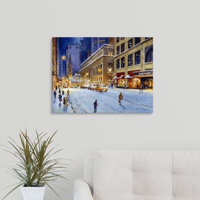 « kaufman clock » par jess hager, peinture sur toile