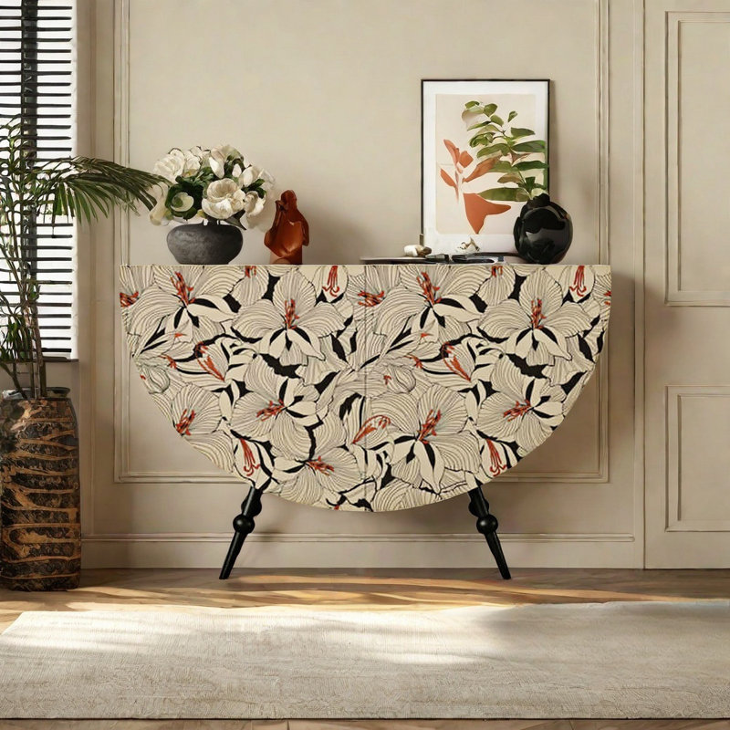 Armoire décorative crème