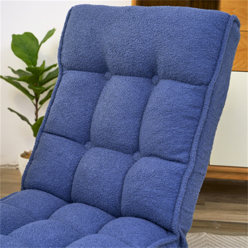 Fauteuil inclinable rembourré Lovetts, Lin bleu