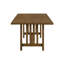Table de salle à manger rectangulaire 1 pièce, style traditionnel contemporain, motif grain de bois, mobilier de salle à manger en bois