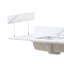 Éclaboussures latérales frittées en pierre dorée pour dessus de meuble-lavabo - 22 po x 4 po, blanc, retrait facile des taches, glamour tendance, persistance d'installation simple, graisse de garantie de qualité stable, leurre