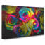 Multi-Coloured Rainbow Roses - Wrapped Canvas-56634423