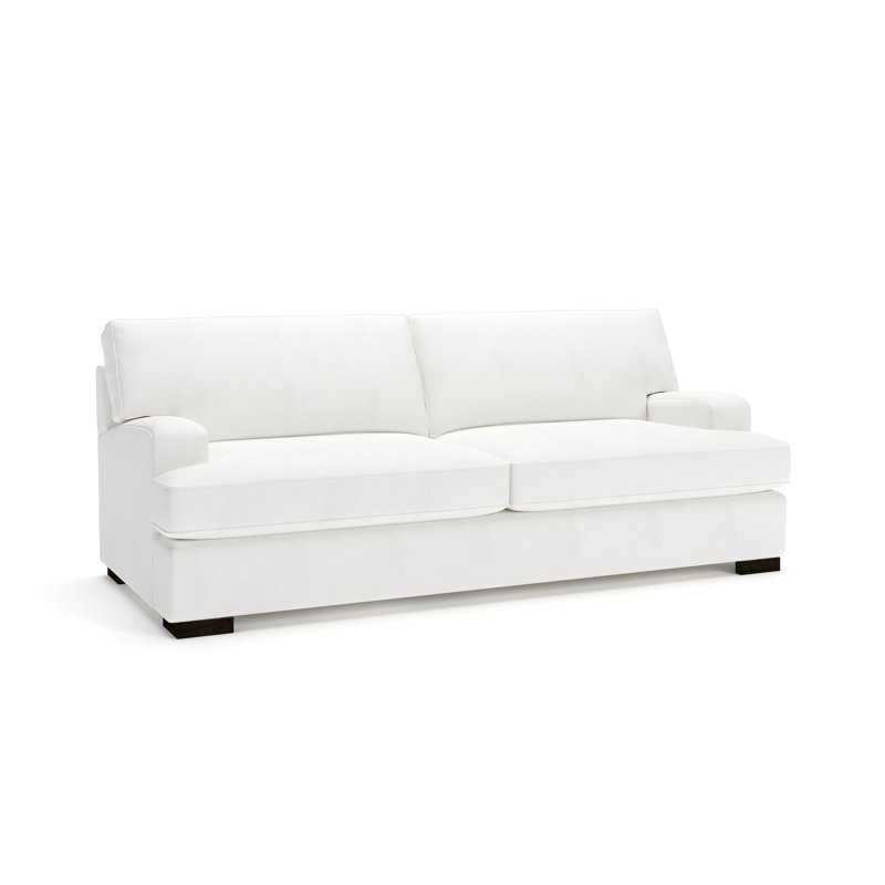 Brooklyn 93'' Sofa, Classic Bleach White Performance Weave