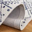 Anaistacia Hand Tufted Wool/Cotton Geometric Rug in Ivory/Blue-2141477542