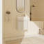Meuble-lavabo simple mural 18,13 po Burhaan avec plateau en résine-241633112