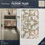 Lillium Green 30.48 x 30.48cm Self-adhesive Vinyl Floor Tiles Pack 10 (0.93sqm)
