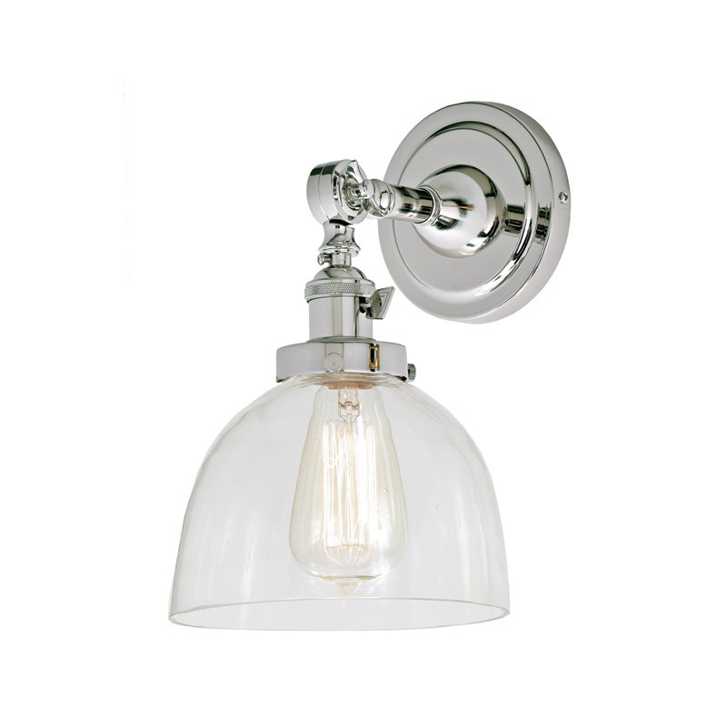 Martucci Armed Sconce, Polished Nickel