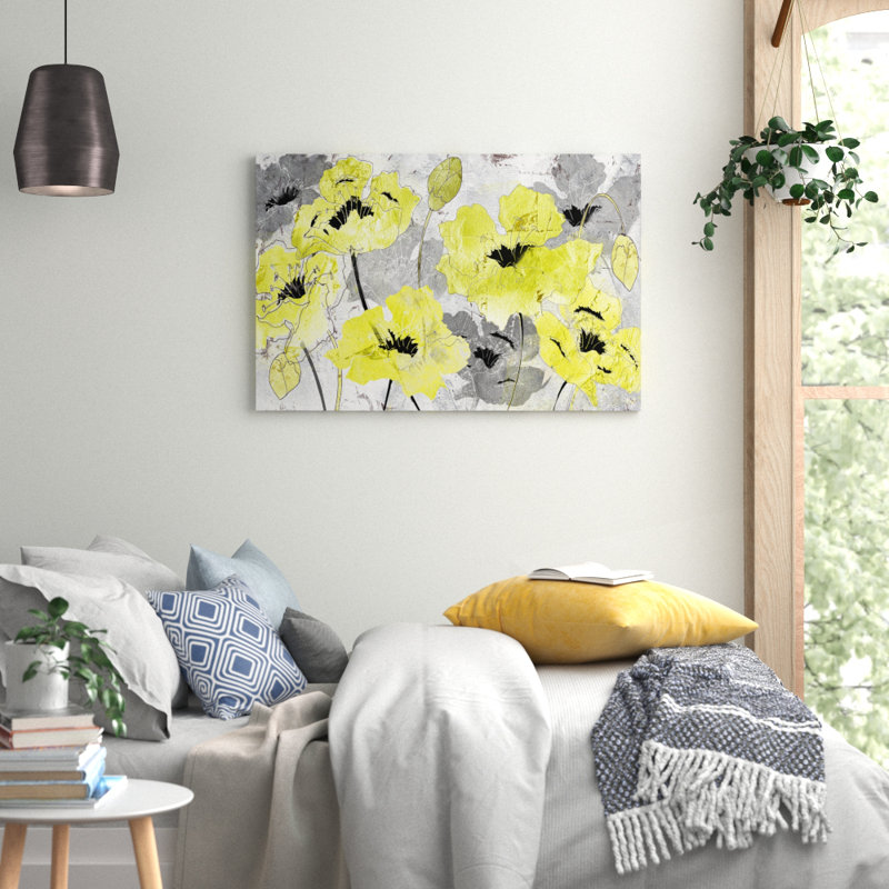 Poppies 1 Piece Wrapped Canvas Wall Art, 81.3cm H x 122cm W
