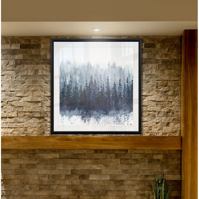 " Indigo Forest ", 26.5" H x 26.5" W x 1.5" D