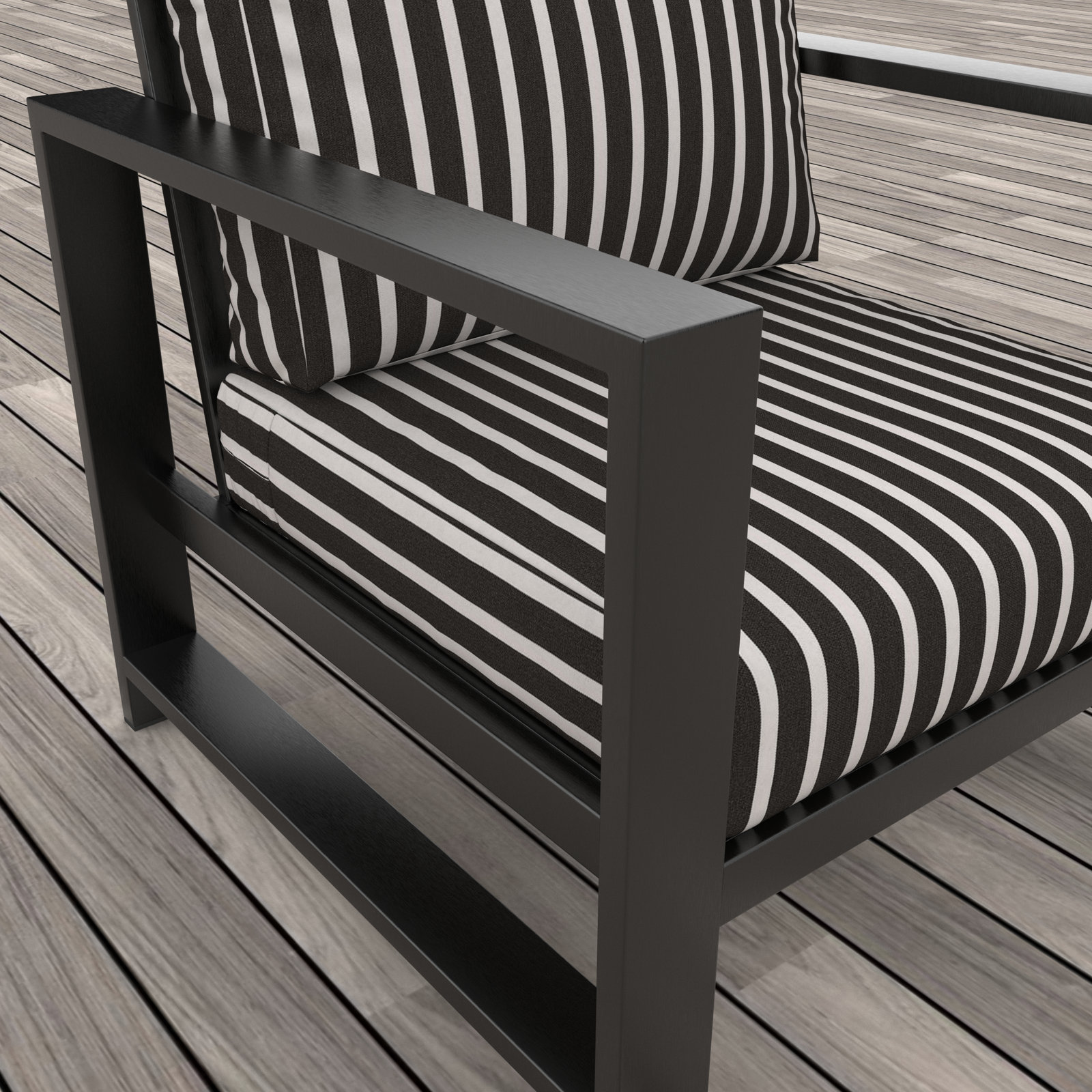 Dulcie Sunbrella® Patio Lounge Chair, Sunbrella® Shore Classic