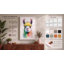 Whimsical Llama Portrait Modern - Wrapped Canvas-2038358603-2038358606