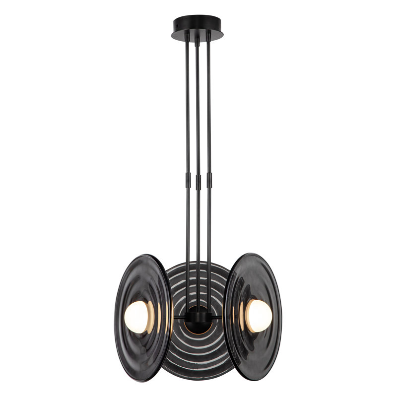 Harbour 3 - Light Pendant, Glossy Opal, Urban Bronze
