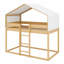 Lit superposé en bois avec tente-1690159086
