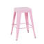 Tabouret à hauteur de comptoir 24 po, ensemble de 2 tabourets de bar en métal sans dossier, non empilable, amovible et facile à assembler, conception peu encombrante pour îlot de cuisine / bar / café / salle à manger-1284230602-1284230604