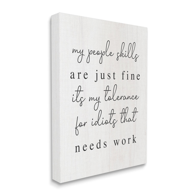 «Sassy People Talents» par Lil 'Rue, H 20 po x l 16 po x P 1,5 po
