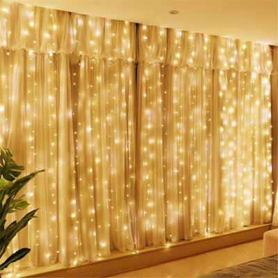 Ameelya 300cm LED 300 - Bulb Curtain String Light