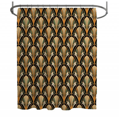 Art Deco Shower Curtain -  Geometric Bathroom Decor