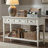 Functional Console Table With 3 Drawers And Open Bottom Shelf – Space-Saving Storage Sofe Table For Entryway, Hallway-1993487836