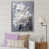 Impression argent sur toile encadrée sélectionné