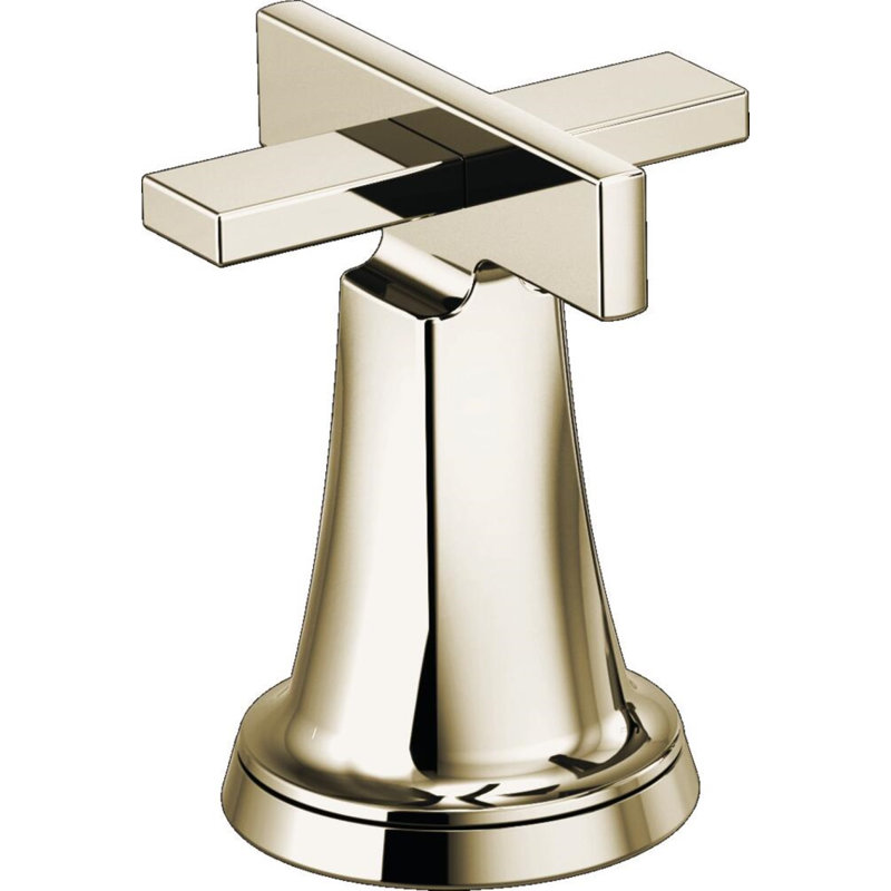 Levoir® Widespread Lavatory Faucet with Standard Spout, Polished Nickel, Cross, High