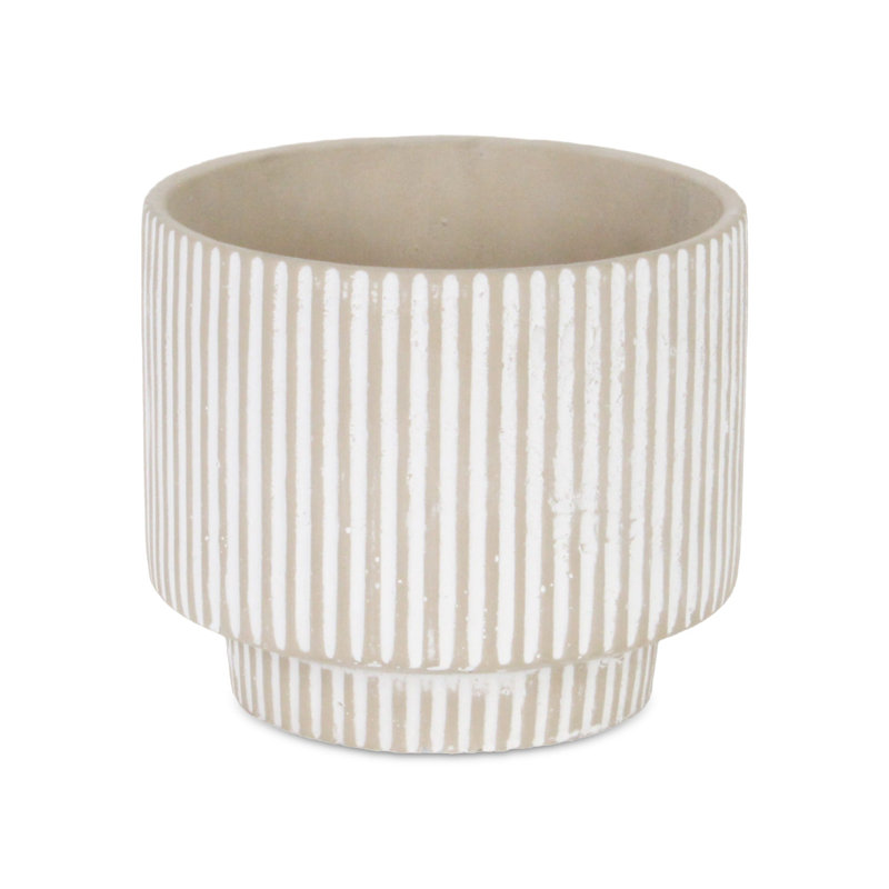 Johnnous Handmade Ceramic Pot Planter, 6" x 6.75" x 6.75"