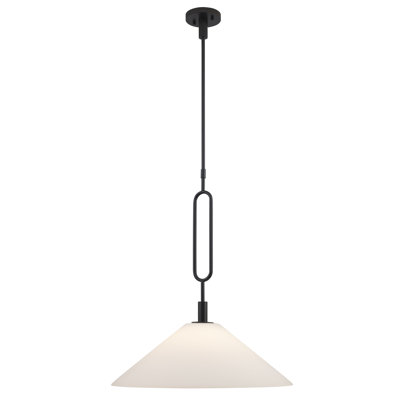 Cartley 1 - Light Modern Pendant with Opal Glass