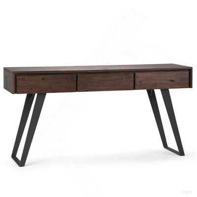 Lowry - Console canapé - Brun anthracite patiné