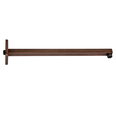 Wallmount Modern Square Shower Arm with Flange
