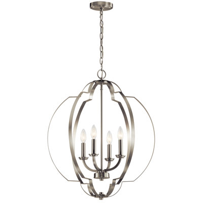 4 - Light Geometric Chandelier