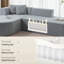 Canapé modulaire gris confortable en tissu modulaire pour la maison
