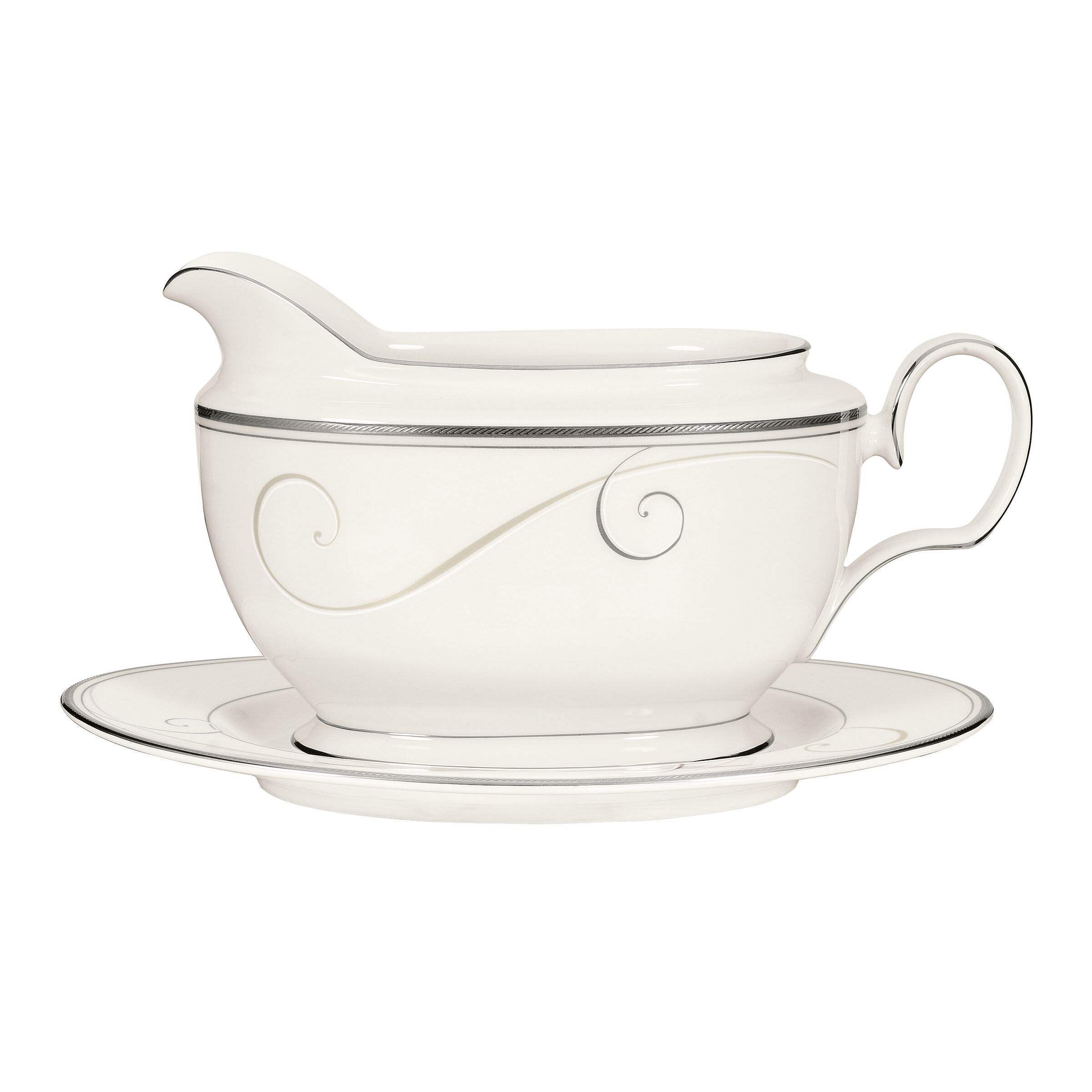 Noritake Platinum Wave Gravy Boat And Reviews Wayfair