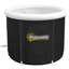 Baignoire portable noire pour athlètes, 79 gallons avec couvercle et sac de transport, baignoire à glace pour athlètes, sac antimicrobien.