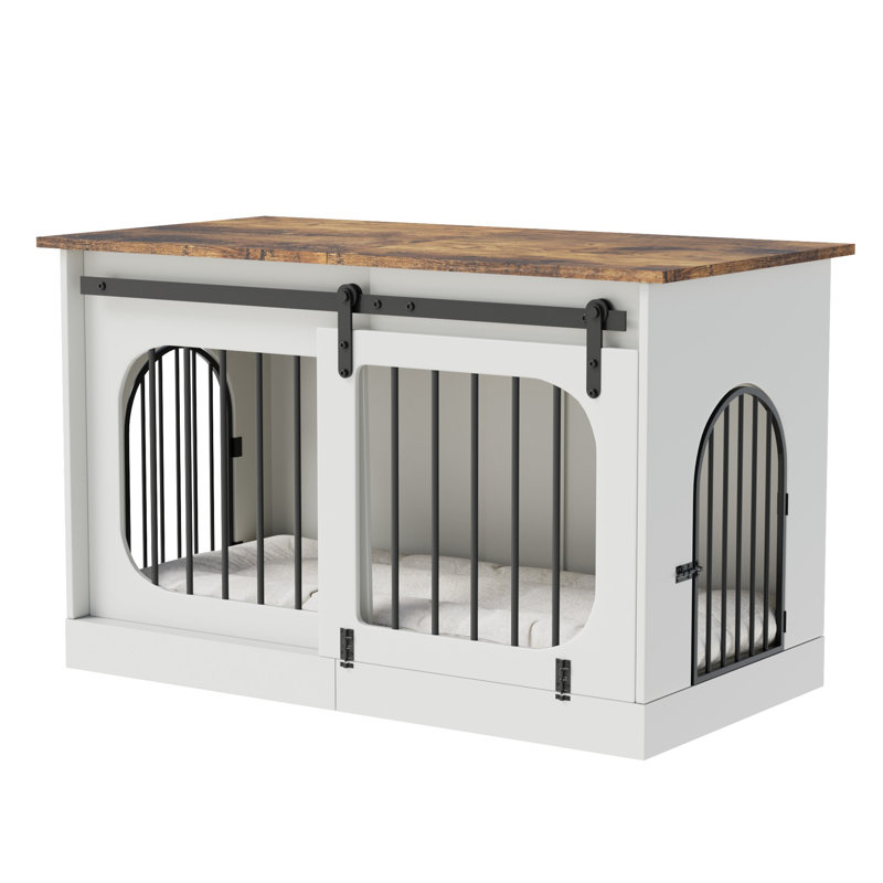 Furniture Style Crate with 3 Doors, 80cm H x 119.9cm W x 74.9cm D