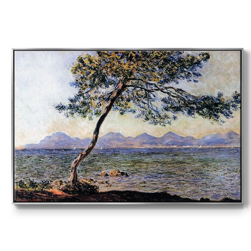At Cap D'Antibes, 1888, reproduction d'art sur toile, H 27 po x l 41 po x P 2 po, Argent
