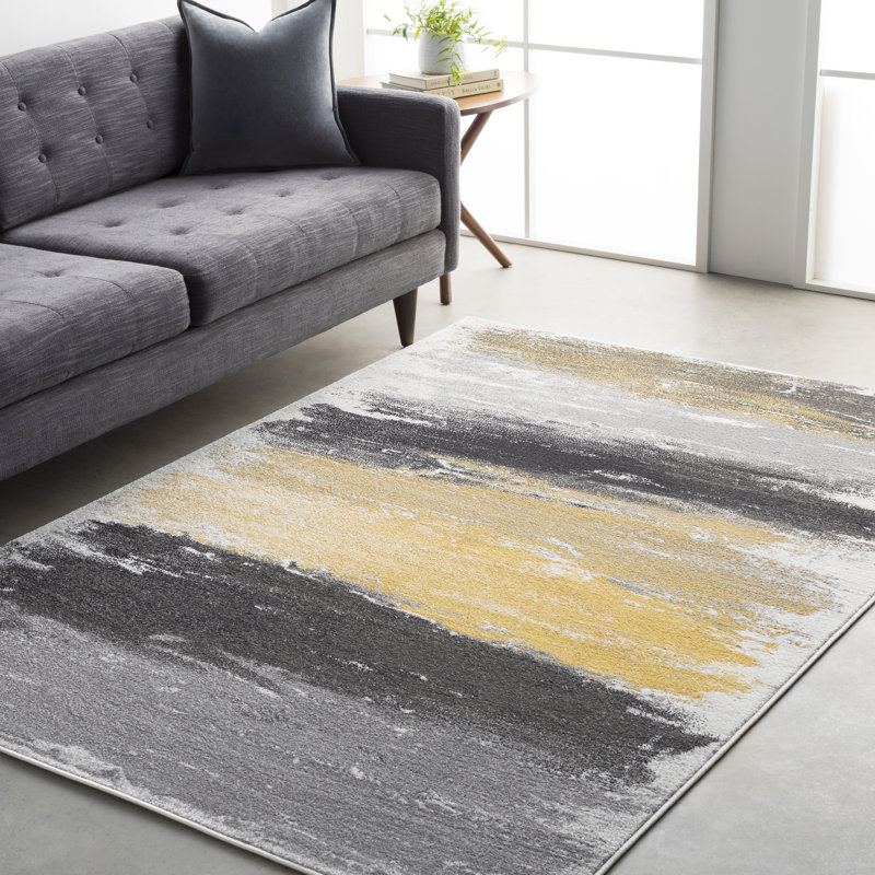 Shuff Abstract Indoor Rug, Rectangle 7'11" x 10'
