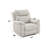 Chriki Beige Polished Microfiber Power Motion Recliner With Lift-742064342