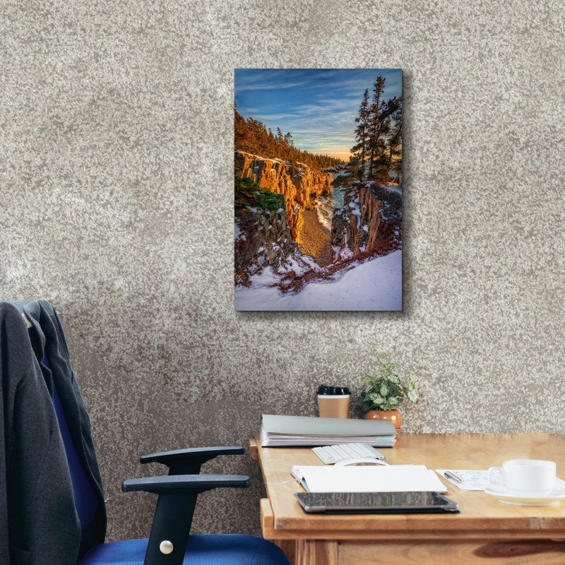 Épique graffiti «Winter Sunset At Raven's Nest» par Rick Berk, 18 po x 26 po, H 26 po x l 18 po