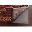 Tapis rouge / beige en laine noué à la main de conception unique des années 1970 de 4 pi 4 po x 6 pi 7 po Kennedee