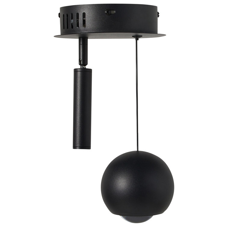 Ayeh 2 - Light Matte Black LED Bowl Pendant