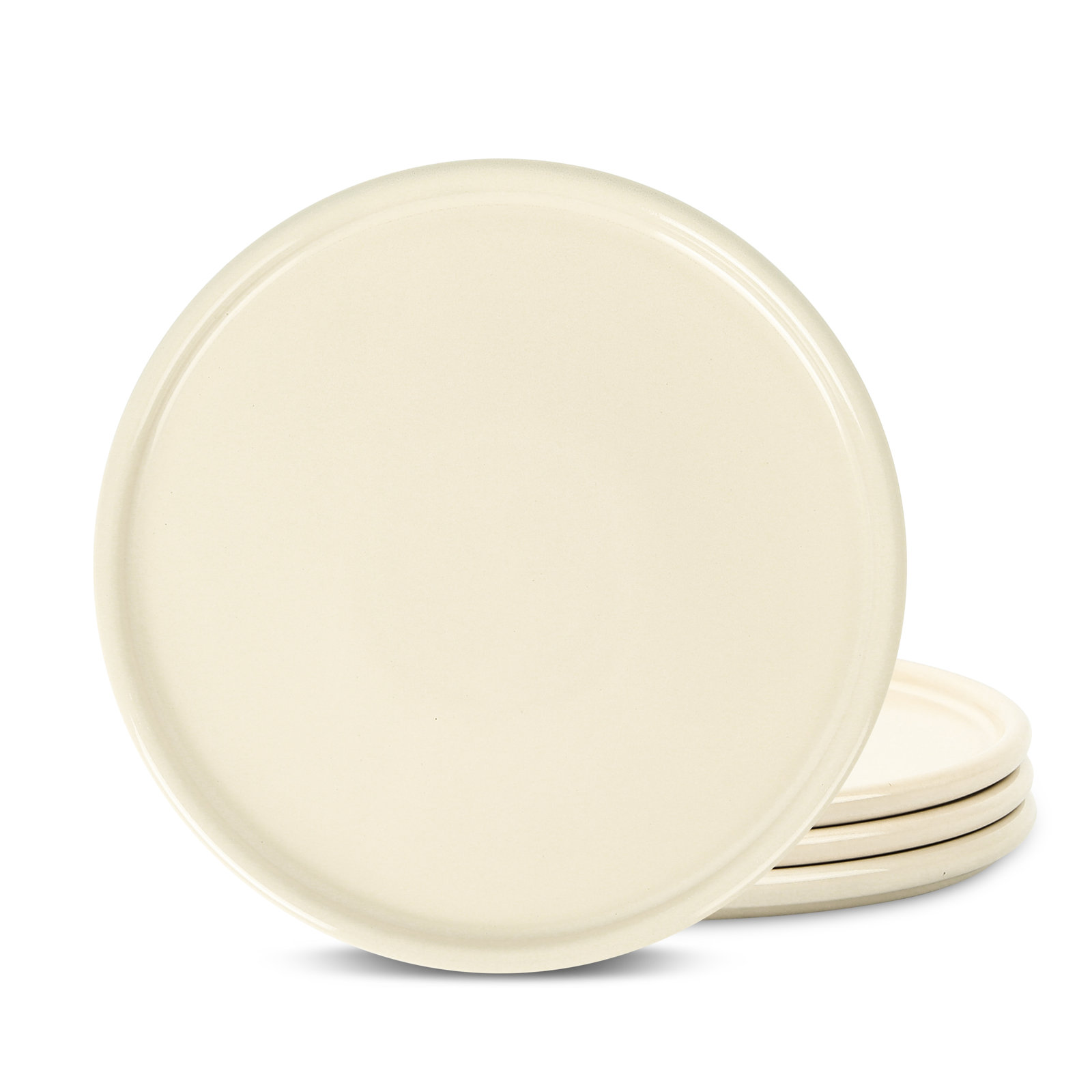 Stone Lain Eden 4-Piece Dinner Plate Set Stoneware, Beige