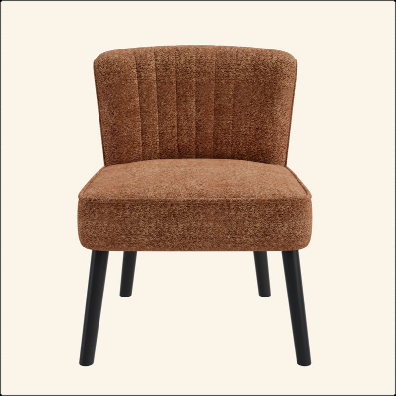 Chaise coquille, Sable brun